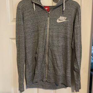 Nike Heather Gray Zip-Up Jacket size xl